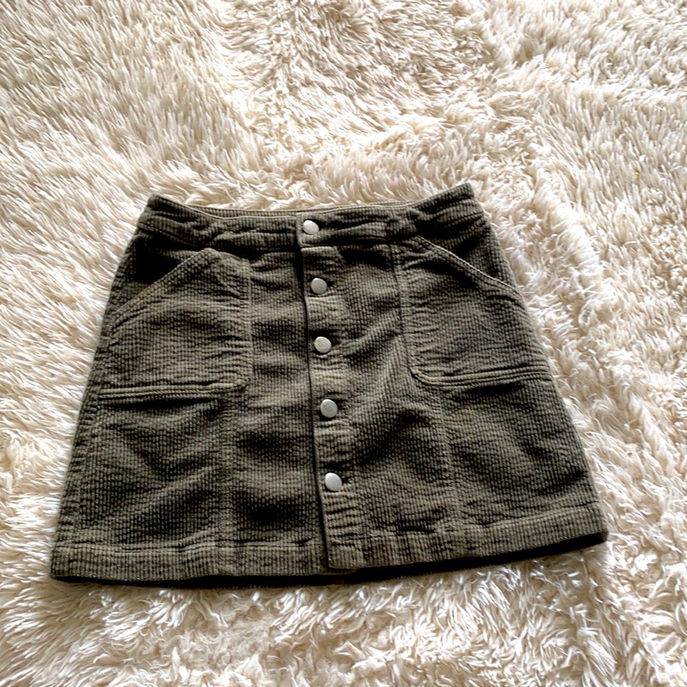 Wild fable Corduroy Army Green Skirt